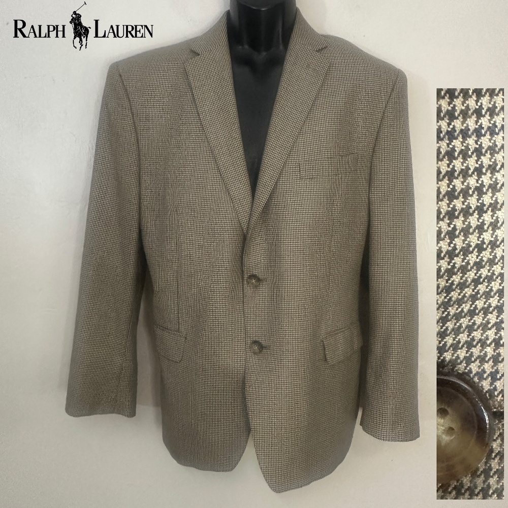 Lauren by Ralph Lauren checked Blazer 44S Gently worn 65% polyester/35% viscose